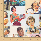 Lona de Algodão Estampada 50&#39;s - Ribes y Casals