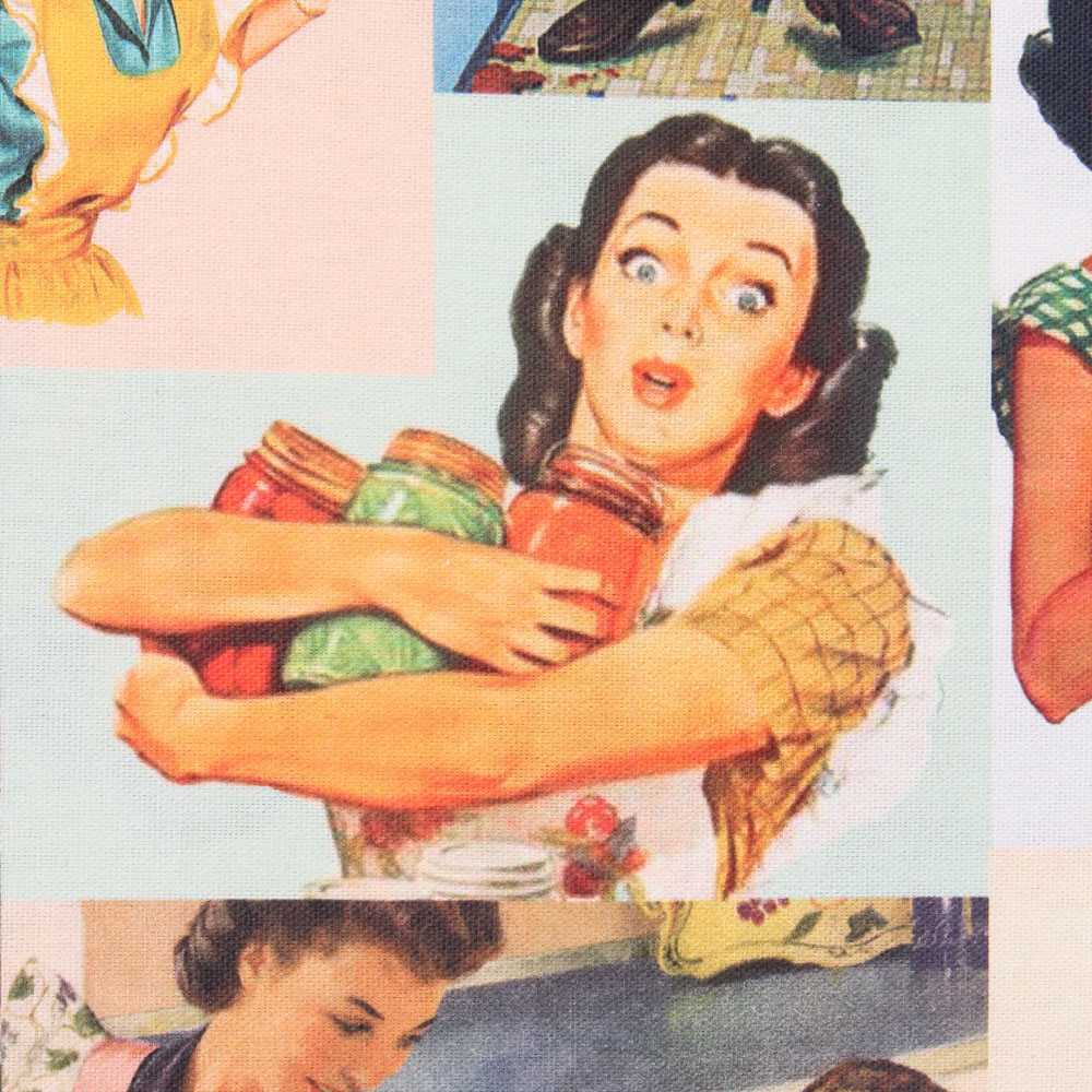 Lona de Algodão Estampada 50&#39;s - Ribes y Casals