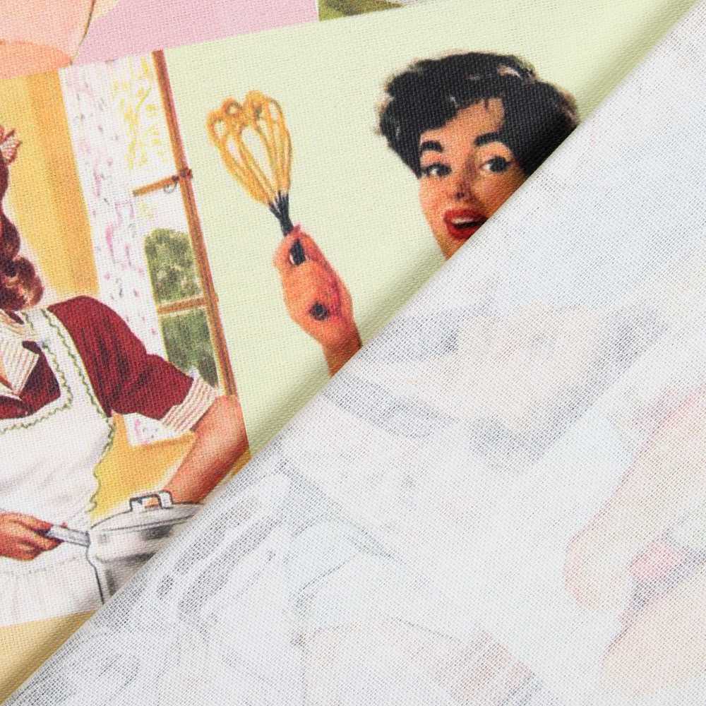 Lona de Algodão Estampada 50&#39;s - Ribes y Casals