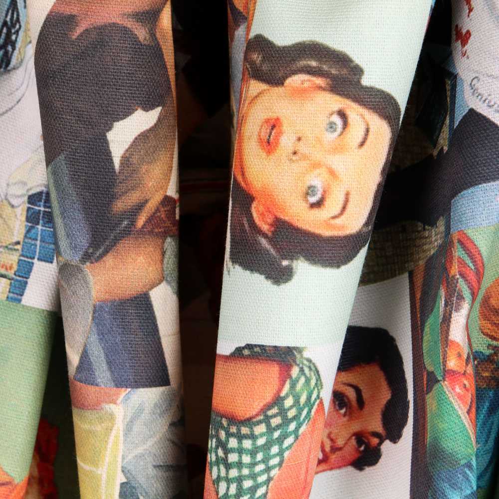 Lona de Algodão Estampada 50&#39;s - Ribes y Casals