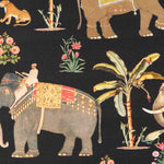 Lona de Algodão Filipinas Preta - Ribes y Casals