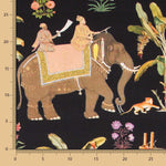 Lona de Algodão Filipinas Preta - Ribes y Casals