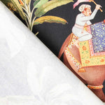 Lona de Algodão Filipinas Preta - Ribes y Casals