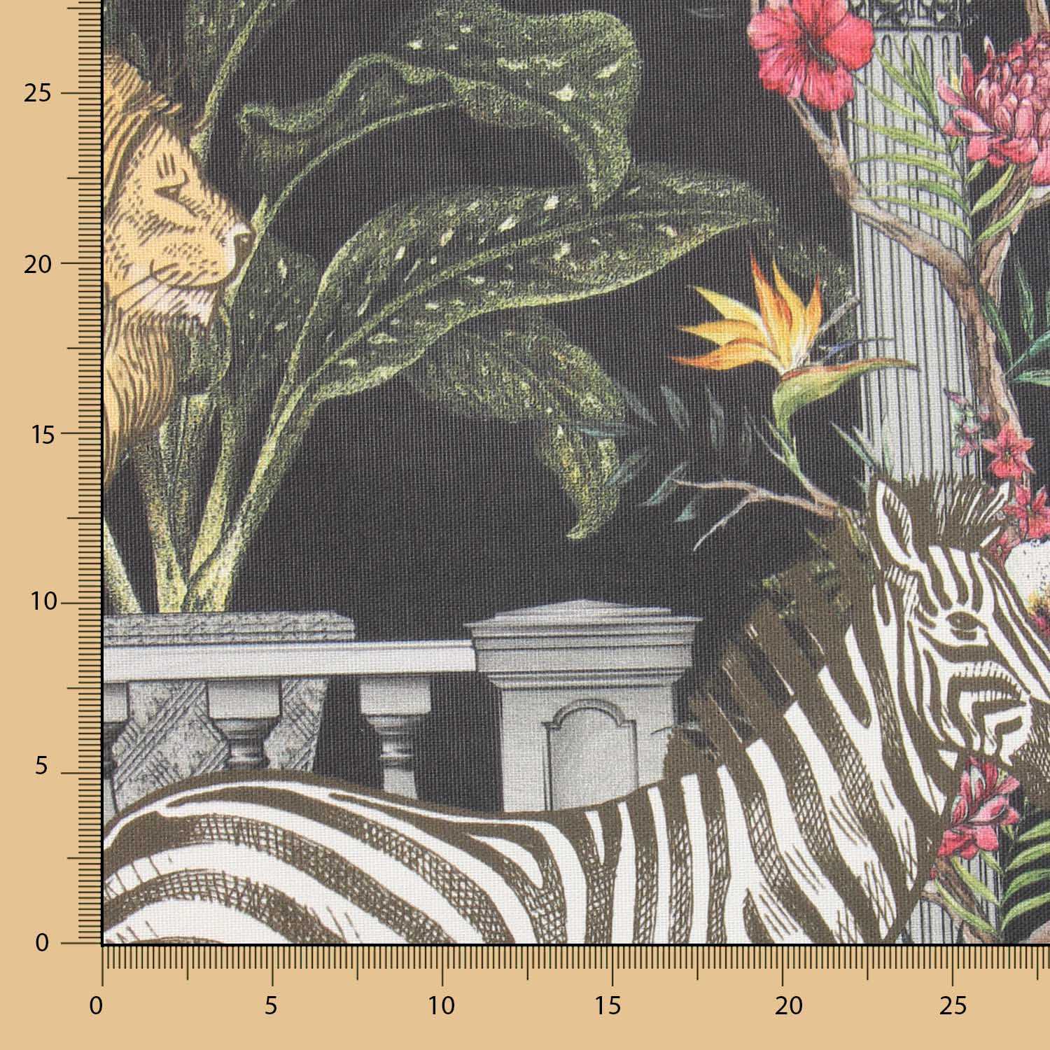 Lona de Algodão Jungle Ruins - Ribes y Casals