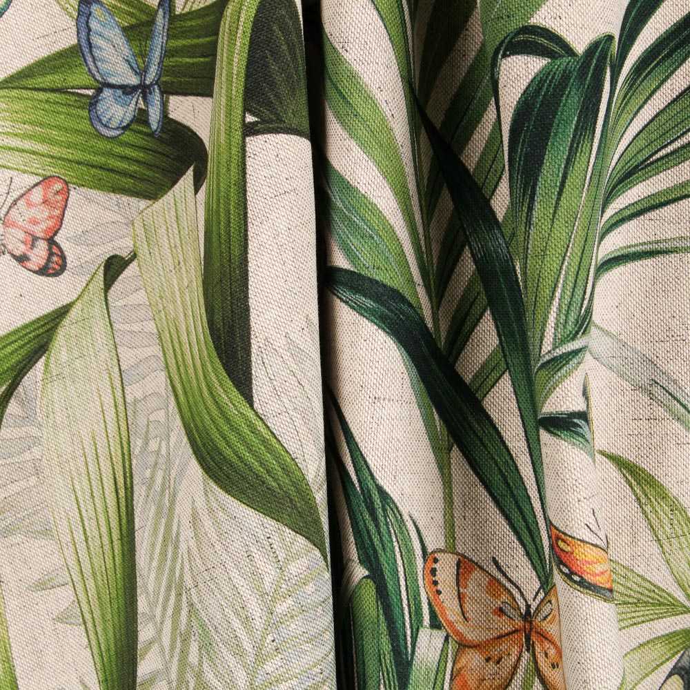 Lona de Algodão Borboletas Rústica - Ribes y Casals