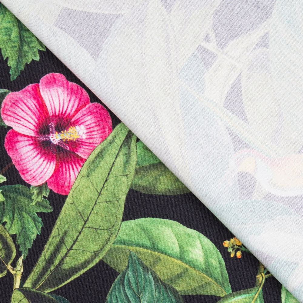 Lona Algodo Safari Preta - Ribes y Casals