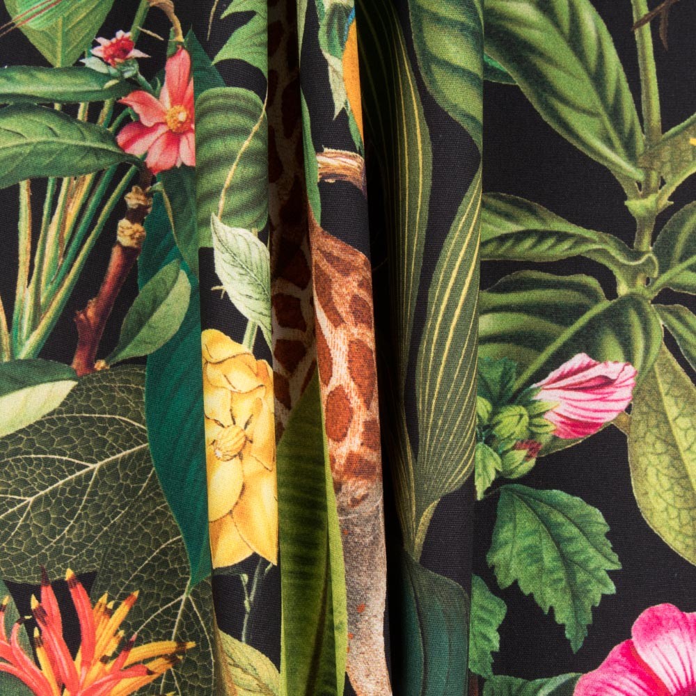 Lona Algodo Safari Preta - Ribes y Casals