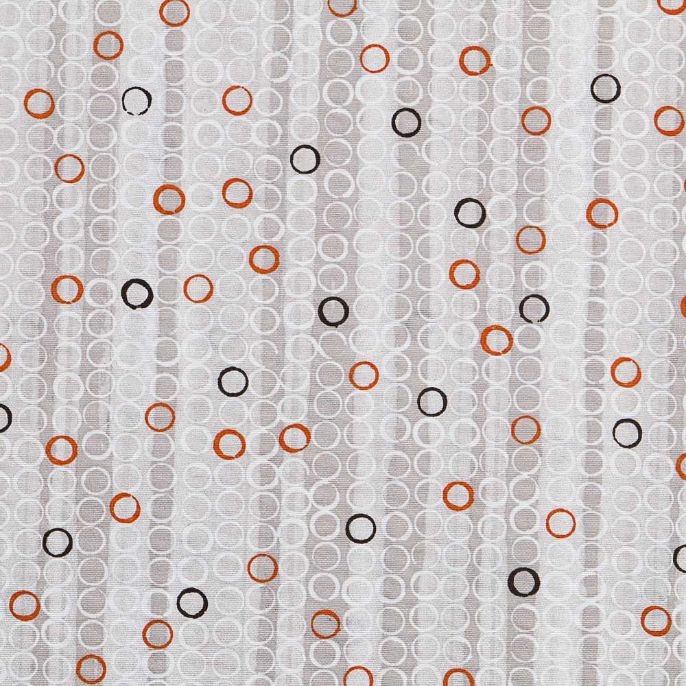 Tecido Lona Anéis Laranja - Ribes y Casals