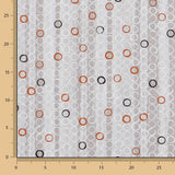 Tecido Lona Anéis Laranja - Ribes y Casals