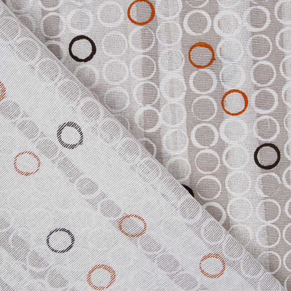 Tecido Lona Anéis Laranja - Ribes y Casals