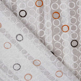 Tecido Lona Anéis Laranja - Ribes y Casals