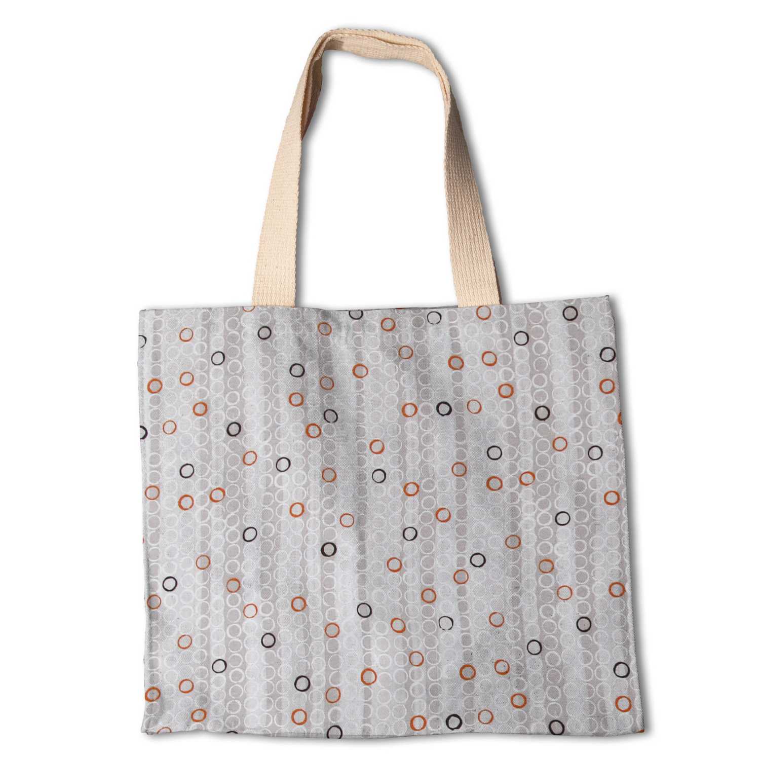 Tecido Lona Anéis Laranja - Ribes y Casals