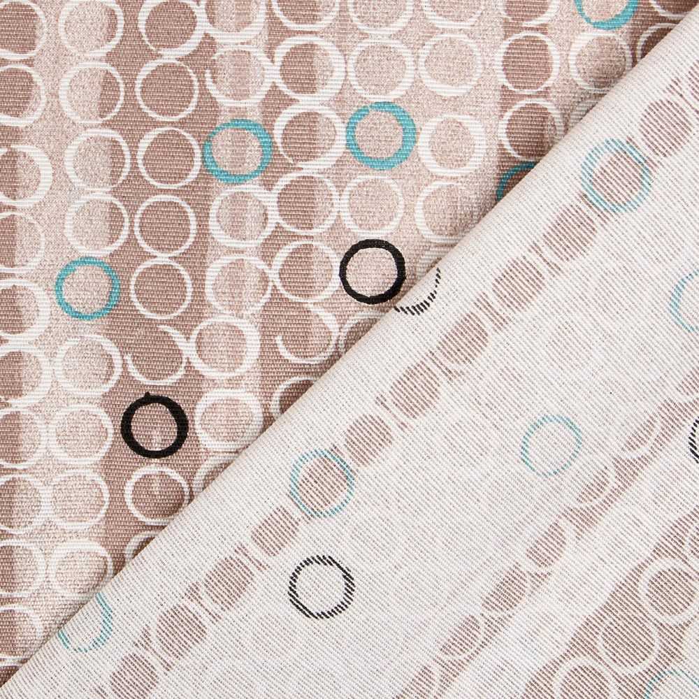 Tecido Lona Anéis Turquesa - Ribes y Casals