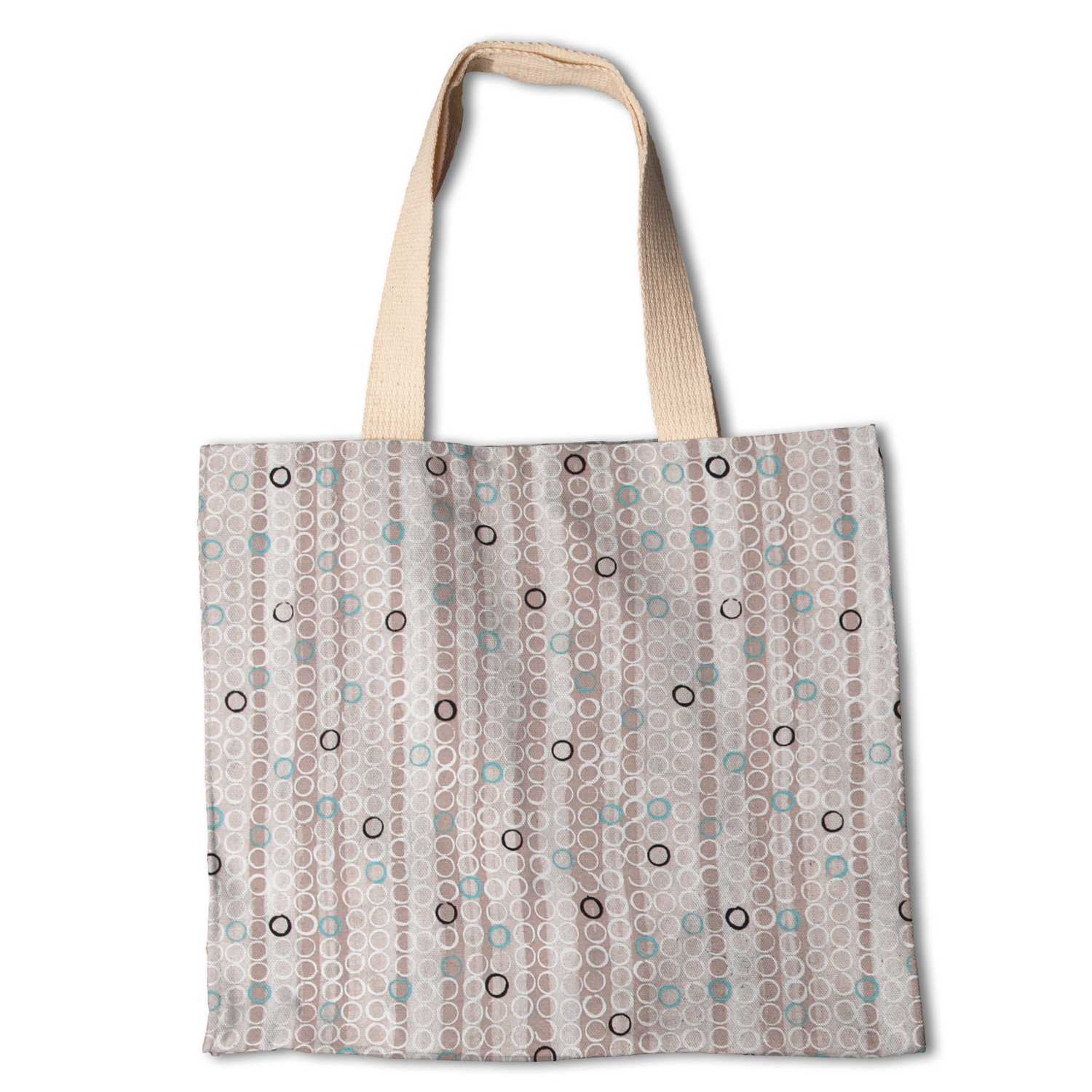 Tecido Lona Anéis Turquesa - Ribes y Casals