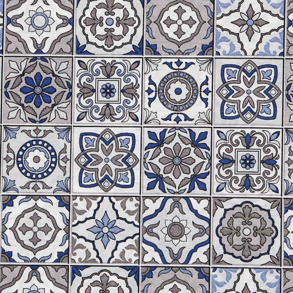 Tecido Lona Azulejos Azul - Ribes y Casals