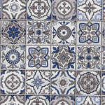 Tecido Lona Azulejos Azul - Ribes y Casals