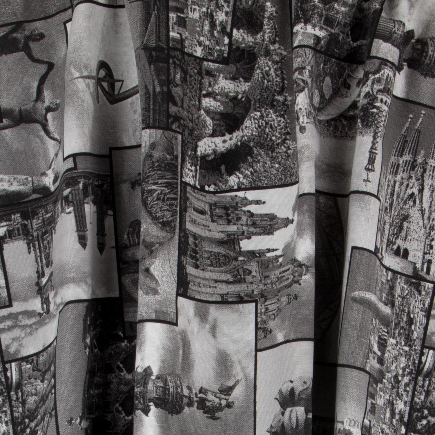 Lona Estampada Barcelona Cinza - Ribes y Casals