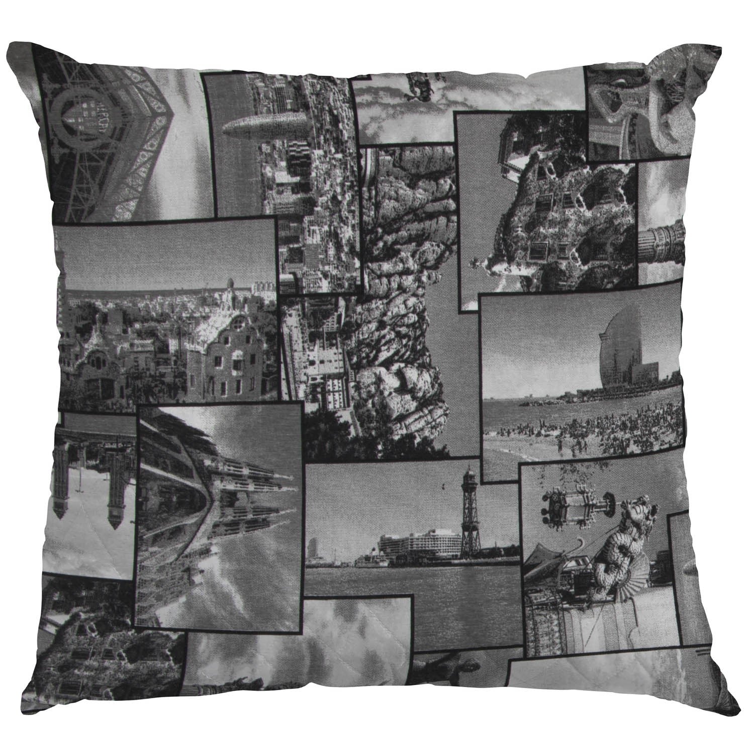 Lona Estampada Barcelona Cinza - Ribes y Casals