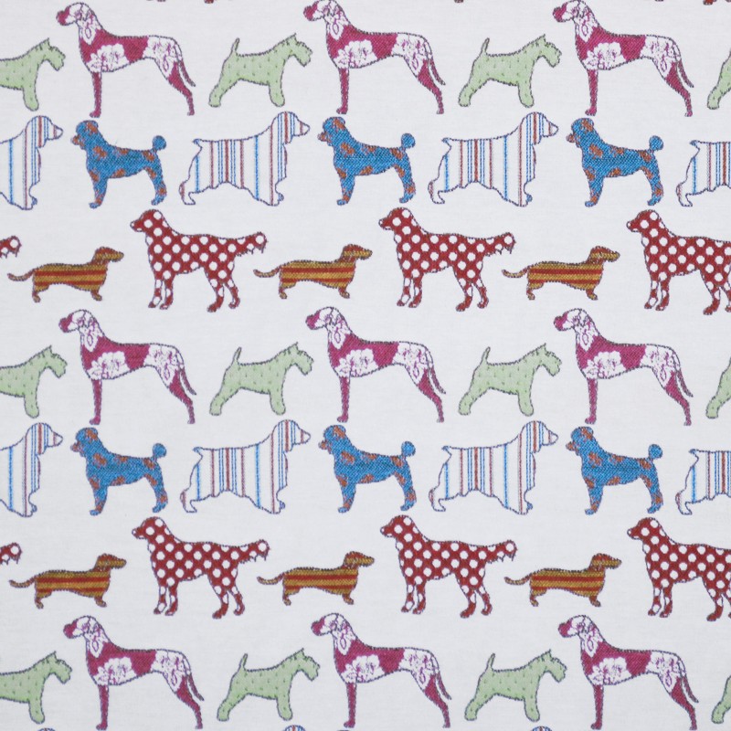 Lonita Bordada Dogs Branca - Ribes y Casals