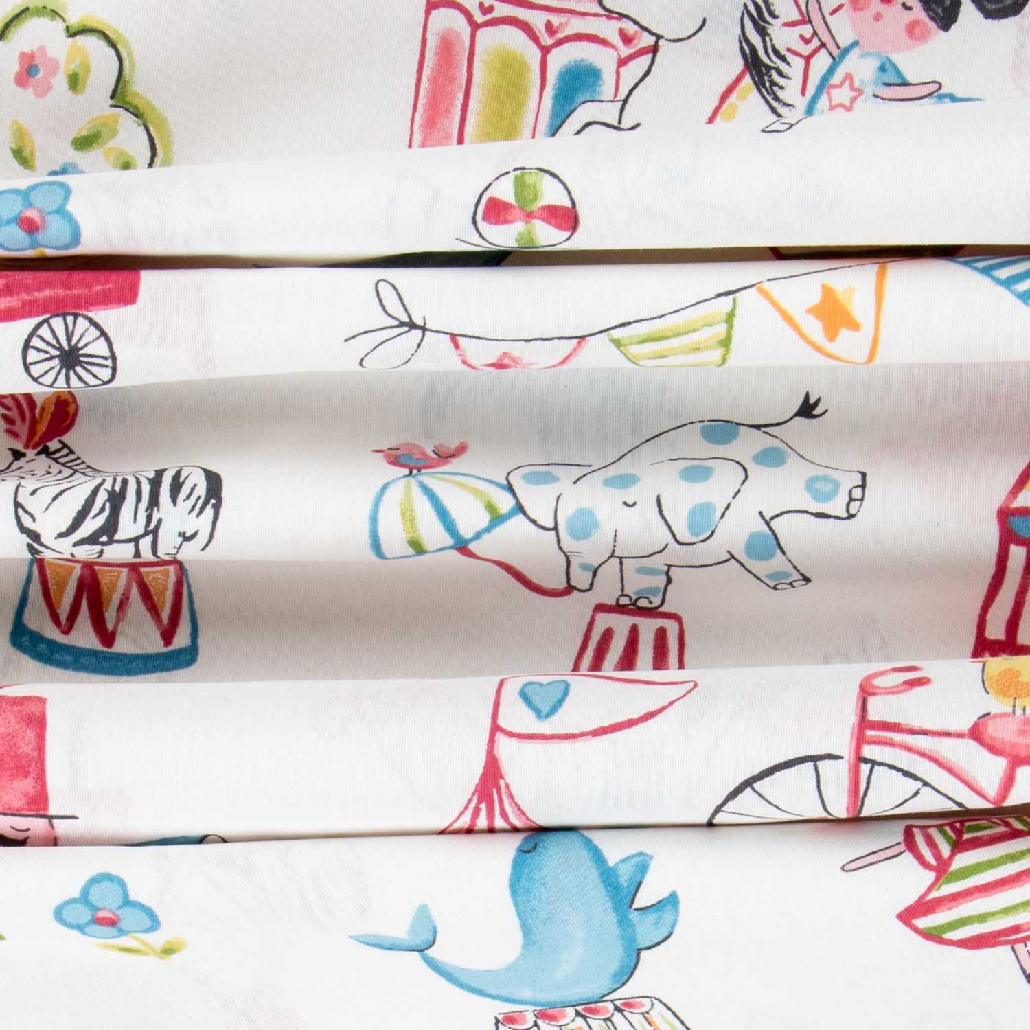 Lona Estampada Circus Branca - Ribes y Casals