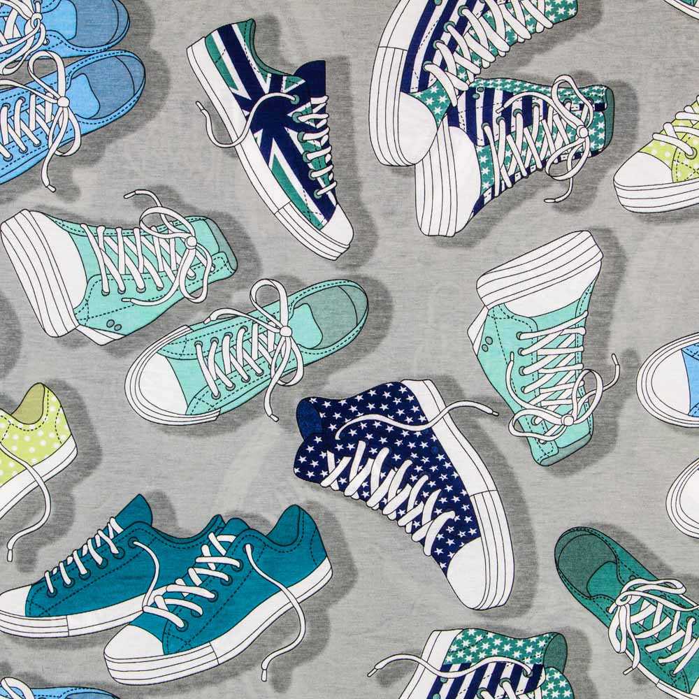 Lona Estampada Converse Cinza - Ribes y Casals