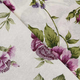 Tecido Lona Rosas Lilás - Ribes y Casals