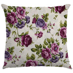 Tecido Lona Rosas Lilás - Ribes y Casals