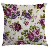 Tecido Lona Rosas Lilás - Ribes y Casals