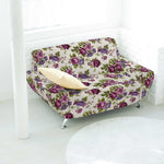 Tecido Lona Rosas Lilás - Ribes y Casals