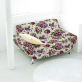 Tecido Lona Rosas Lilás - Ribes y Casals