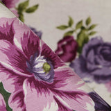 Tecido Lona Rosas Lilás - Ribes y Casals