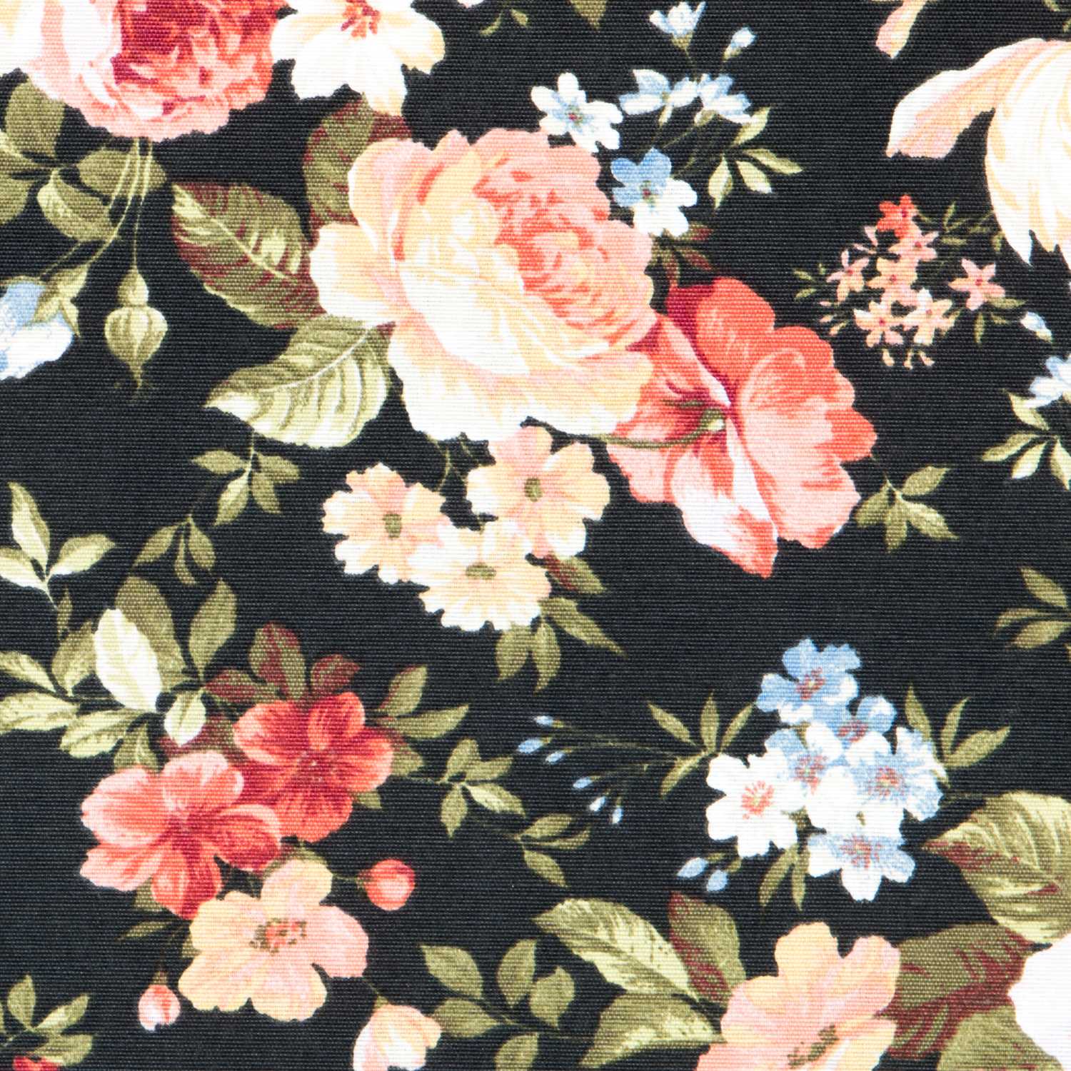 Lona Estampada Cretona Preta - Ribes y Casals