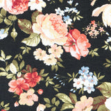 Lona Estampada Cretona Preta - Ribes y Casals