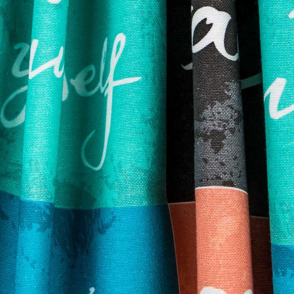 Lona quadriculada laranja-verde - Ribes y Casals