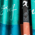 Lona quadriculada laranja-verde - Ribes y Casals