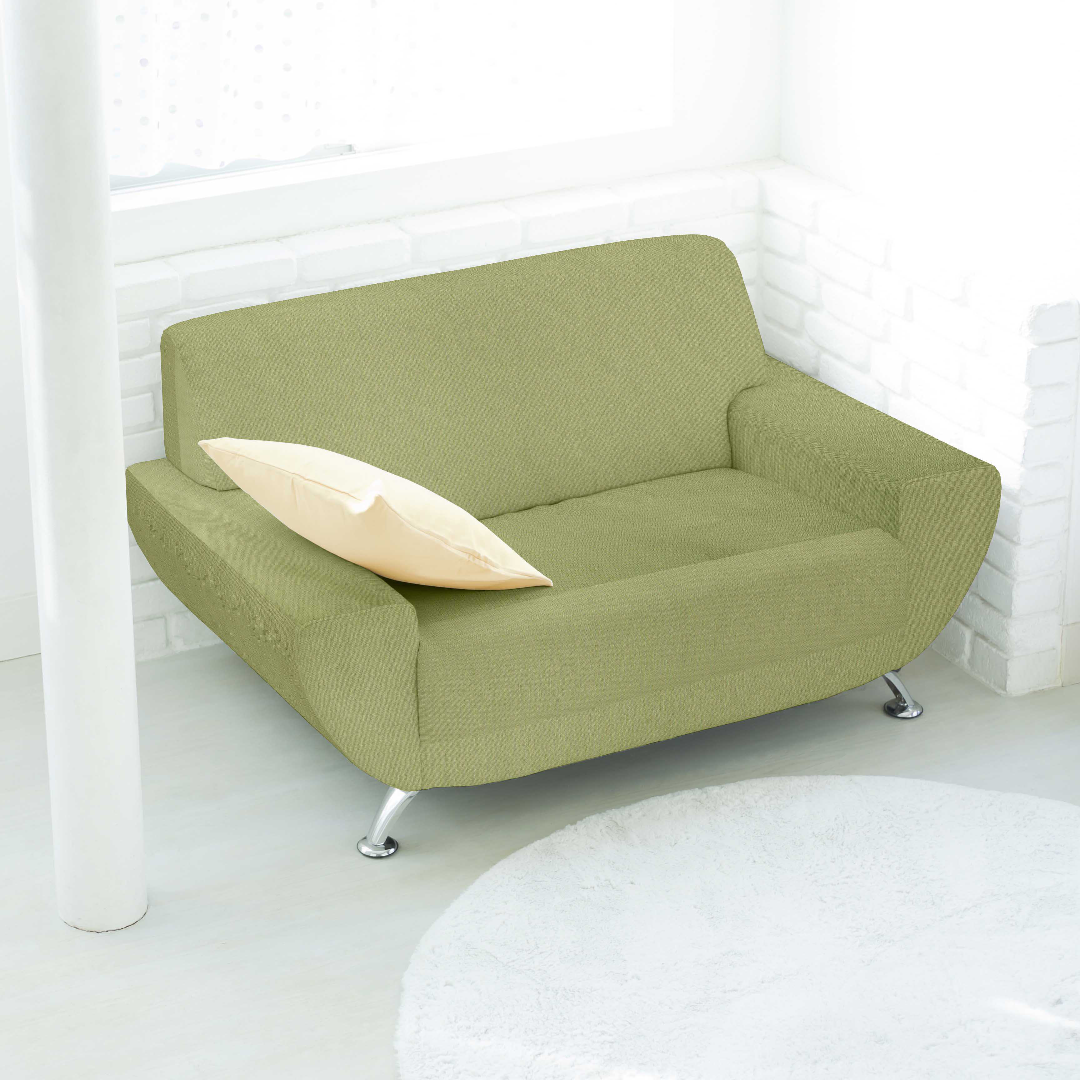 Lona de Algodão Verde Pistache - Ribes y Casals