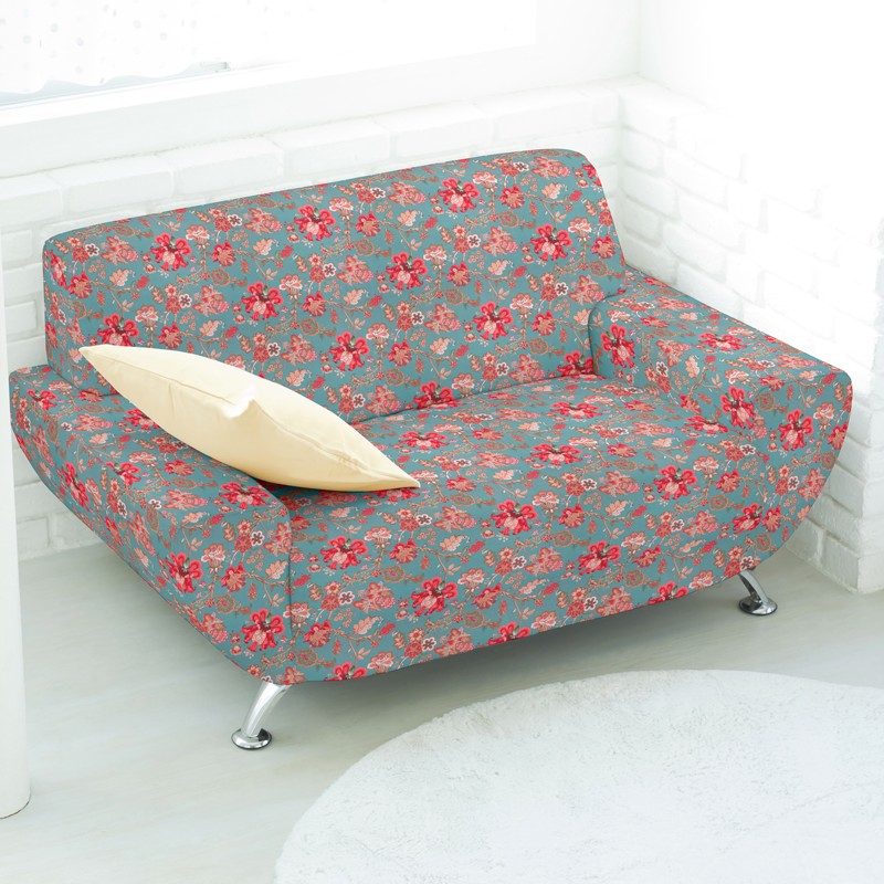 Lona Estampada Delhi Verde Água - Ribes y Casals