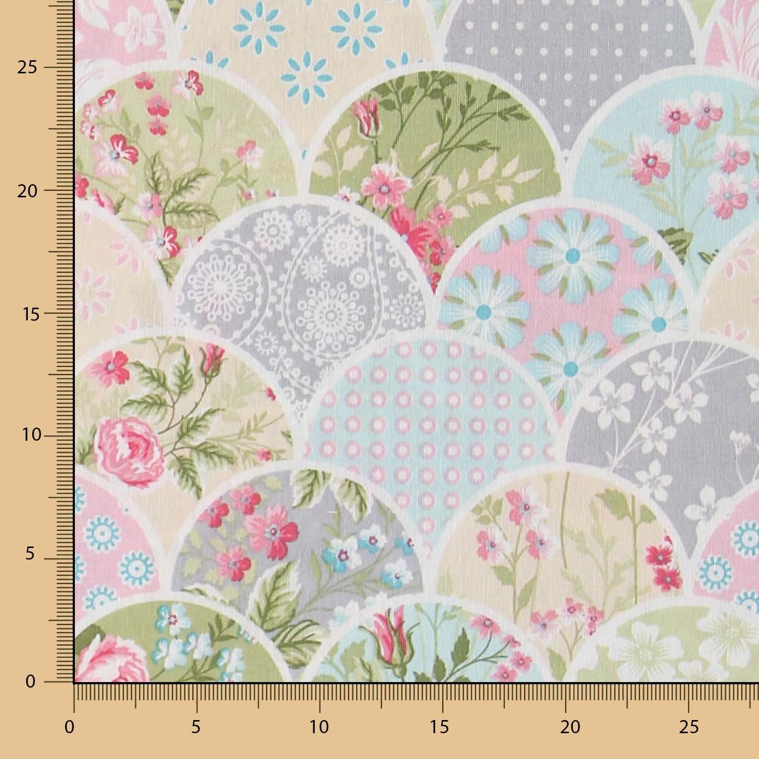 Tecido Patchwork Floral - Ribes y Casals