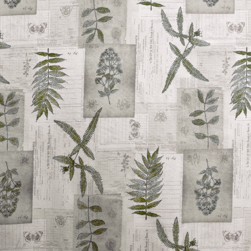 Lona Estampada Botânica Verde - Ribes y Casals