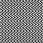Lona Estampada Zig-zag Preto - Ribes y Casals