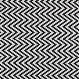 Lona Estampada Zig-zag Preto - Ribes y Casals