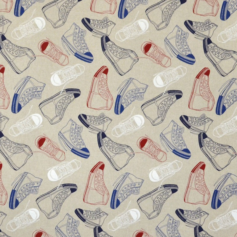 Lona Estampada Converse Bege - Ribes y Casals
