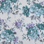 Lona Estampada Cretone Verde-água - Ribes y Casals