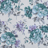 Lona Estampada Cretone Verde-água - Ribes y Casals