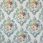 Lona Estampada Flor Barroca Verde - Ribes y Casals