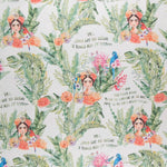 Lona Estampada Frida Kahlo Frases - Ribes y Casals