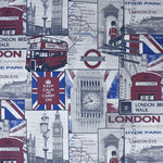 Lona Estampada London Bege - Ribes y Casals