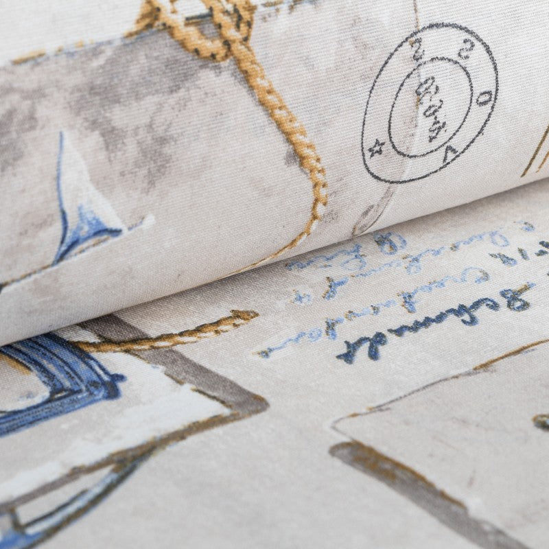 Lona Estampada Ananáses Branca - Ribes y Casals