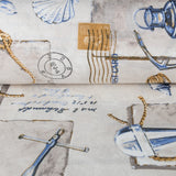 Lona Estampada Ananáses Branca - Ribes y Casals