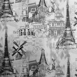 Lona Estampada Moinhos Cinzento - Ribes y Casals